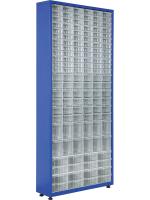 Шкаф со сплошными ящиками 780×230×1810 мм, объем  л., арт.: TMD3-K, синий, код: 20157