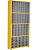 Шкаф со сплошными ящиками 920×235×1960 мм, арт.: TMD7-K, жёлтый, код: 20151