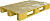 Паллет 1200x800х150 сплошной, на 3-х полозьях желтый, арт. TR 1208-1 желтый, код: 08950