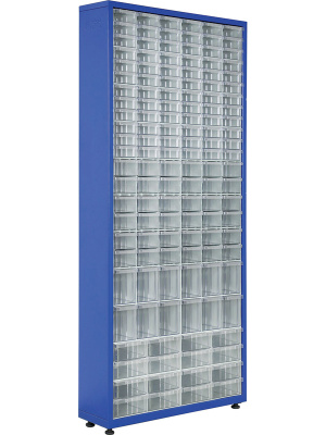 Шкаф со сплошными ящиками 780×230×1810 мм, объем  л., арт.: TMD3-K, синий, код: 20157